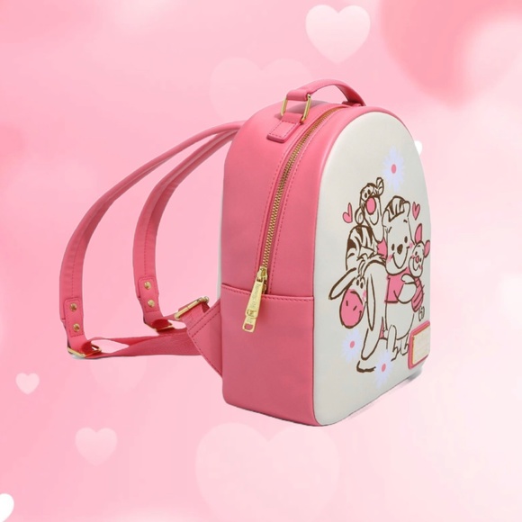 Loungefly Disney Winnie the Pooh Sketch Mini‎ Backpack and Cardholder